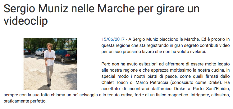 Sergio Muniz nelle marche