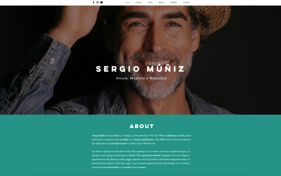 Online il nuovo sito di Sergio Muniz